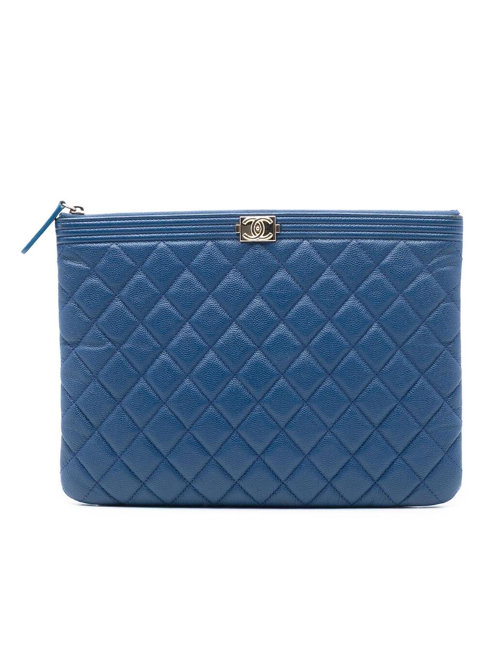 Chanel Medium Quilted Caviar Boy O Case #300763C73B